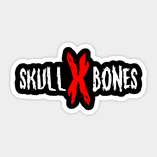 Skull X Bones Logo Sticker by SkullTrauma